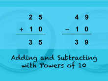 INSTRUCTIONAL RESOURCE: Tutorial: Adding and Subtracting with Powers of 10