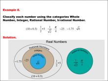 Math Example--Numbers--Classifying Numbers--Example 8