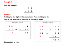 Math Example--Arithmetic--Column Multiplication--Example 7