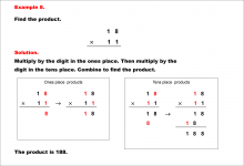 Math Example--Arithmetic--Column Multiplication--Example 8