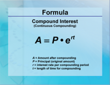 Formulas--Compound Interest 2