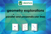 Closed Captioned Video: Desmos Geometry Exploration: Parallel and Perpendicular Lines