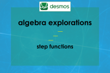 Desmos Algebra Video: Step Functions