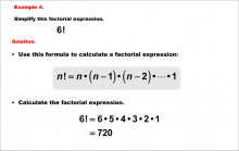Math Example--Combinatorics--Factorial Expressions: Example 4