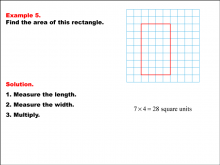 Math Example--Area and Perimeter--Rectangle Area--Example 5