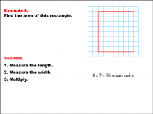 Math Example--Area and Perimeter--Rectangle Area--Example 6