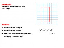 Math Example--Area and Perimeter--Rectangle Perimeter--Example 5