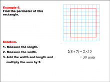 Math Example--Area and Perimeter--Rectangle Perimeter--Example 6