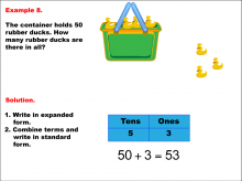 Math Example--Numbers--Models of Numbers in Expanded Form--Example 8