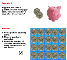 Math Example--Math of Money--Piggy Bank Math: Example 8