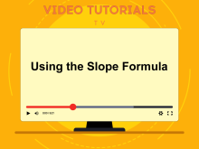 Video Tutorial: Using the Slope Formula: Example 2