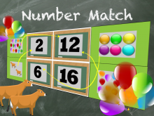 Interactive Math Game--Number Match Game