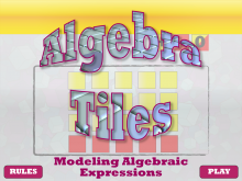 Math Simulation: Algebra: Algebra Tiles 2