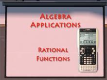 Closed Captioned Video: Algebra Applications: Rational Functions