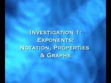 Closed Captioned Video: Algebra Nspirations: Exponents and Exponential Functions, Segment 1