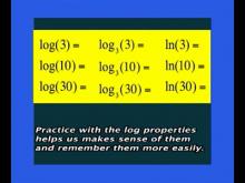VIDEO: Algebra Nspirations: Logarithms and Logarithmic Functions, Segment 2