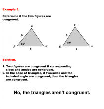 Math Example--Geometric Shapes--Analyzing Congruent Shapes--Example 5