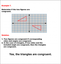 Math Example--Geometric Shapes--Analyzing Congruent Shapes--Example 7