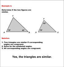 Math Example--Geometric Shapes--Analyzing Similar Shapes--Example 4