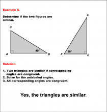 Math Example--Geometric Shapes--Analyzing Similar Shapes--Example 5