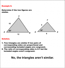 Math Example--Geometric Shapes--Analyzing Similar Shapes--Example 8