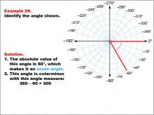 Math Example--Angle Concepts--Angle Measures: Example 28