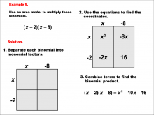 Math Example--Area and Perimeter--Area Models for Polynomials: Example 9