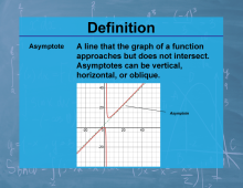 Definition--Calculus Topics--Asymptote