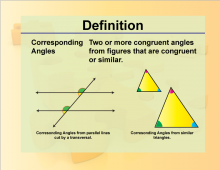 Definition--Geometry Basics--Corresponding Angles