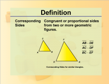 Definition--Geometry Basics--Corresponding Sides