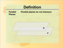Definition--Geometry Basics--Parallel Planes