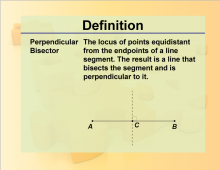 Definition--Geometry Basics--Perpendicular Bisector