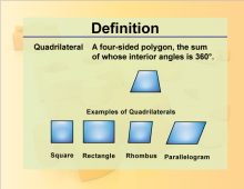 Definition--Geometry Basics--Quadrilateral