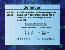 Definition--Sequences and Series Concepts--Infinite Series