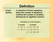 Definition--Systems Concepts--Linear System