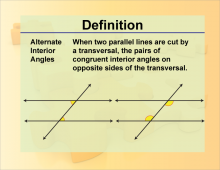 Definition--Angle Concepts--Alternate Interior Angles