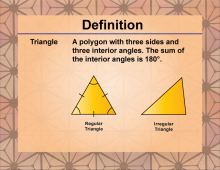 Definition--Polygon Concepts--Triangle