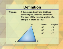 Definition--Triangle Concepts--Triangle, Definition 2