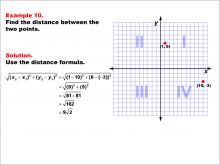 Math Example--Coordinate Geometry--Distance Formula: Example 10