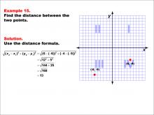 Math Example--Coordinate Geometry--Distance Formula: Example 15