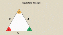 Animated Math Clip Art--Triangles--Equilateral Triangles 1