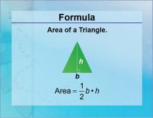 Formulas--Area of a Triangle