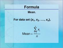 Formulas--Mean