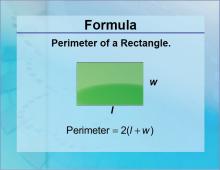 Formulas--Perimeter of a Rectangle