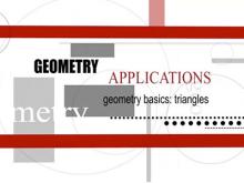 Closed Captioned Video: Geometry Applications: Triangles, Segment 1: Introduction