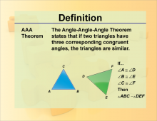 Definition--Theorems and Postulates--AAA Theorem