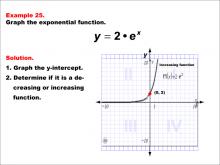 Math Example--Exponential Concepts--Graphs of Exponential Functions: Example 25
