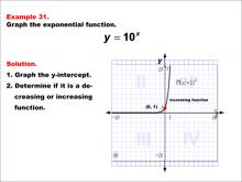 Math Example--Exponential Concepts--Graphs of Exponential Functions: Example 31