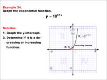 Math Example--Exponential Concepts--Graphs of Exponential Functions: Example 34