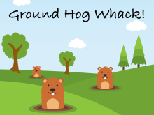 Interactive Math Game--Ground Hog Whack--Odd Numbers